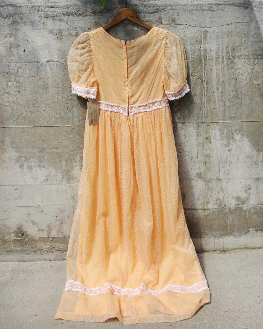 Vintage Swiss Peach Dress