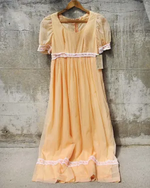 Vintage Swiss Peach Dress