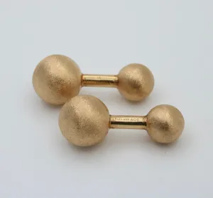 Vintage Tiffany & Co 14K Gold Ball Cufflinks