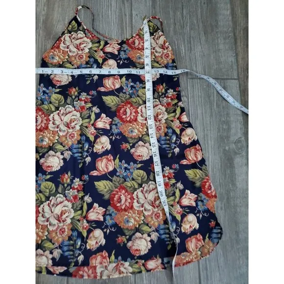 Vintage Victoria Secret Floral Slip Dress W/ Matching Robe Sz Small