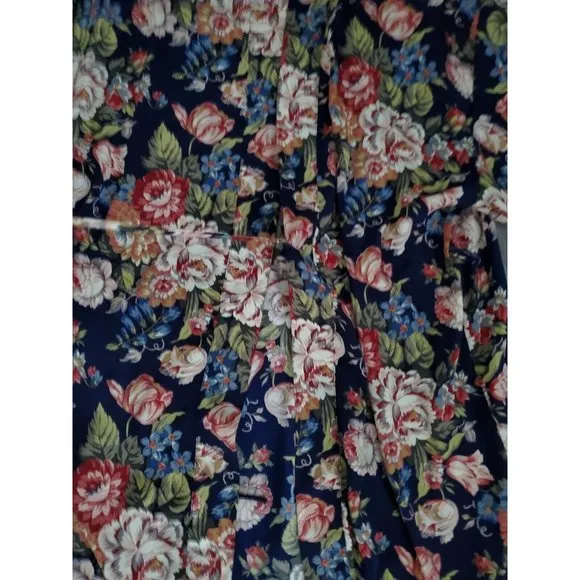 Vintage Victoria Secret Floral Slip Dress W/ Matching Robe Sz Small