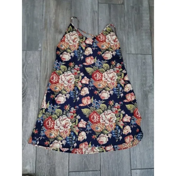 Vintage Victoria Secret Floral Slip Dress W/ Matching Robe Sz Small