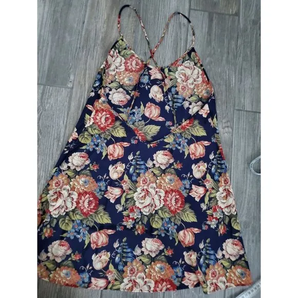 Vintage Victoria Secret Floral Slip Dress W/ Matching Robe Sz Small