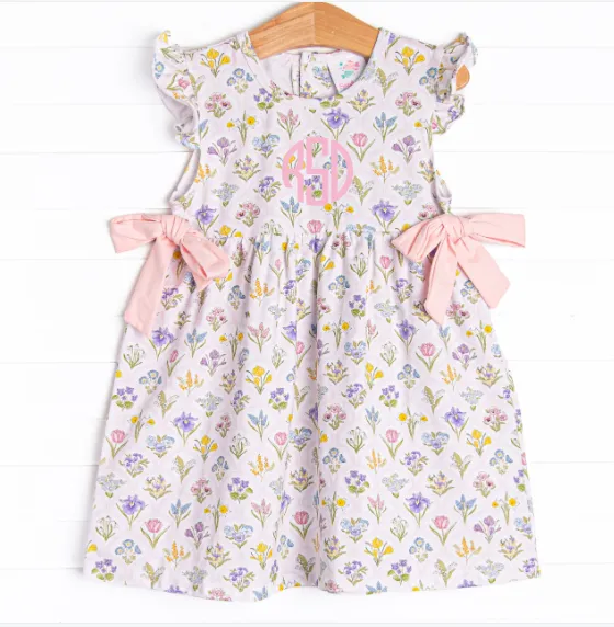 Vintage Vines Dress, Pink