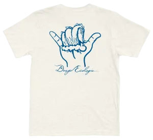 Vintage White Organic Shaka Wave Tee