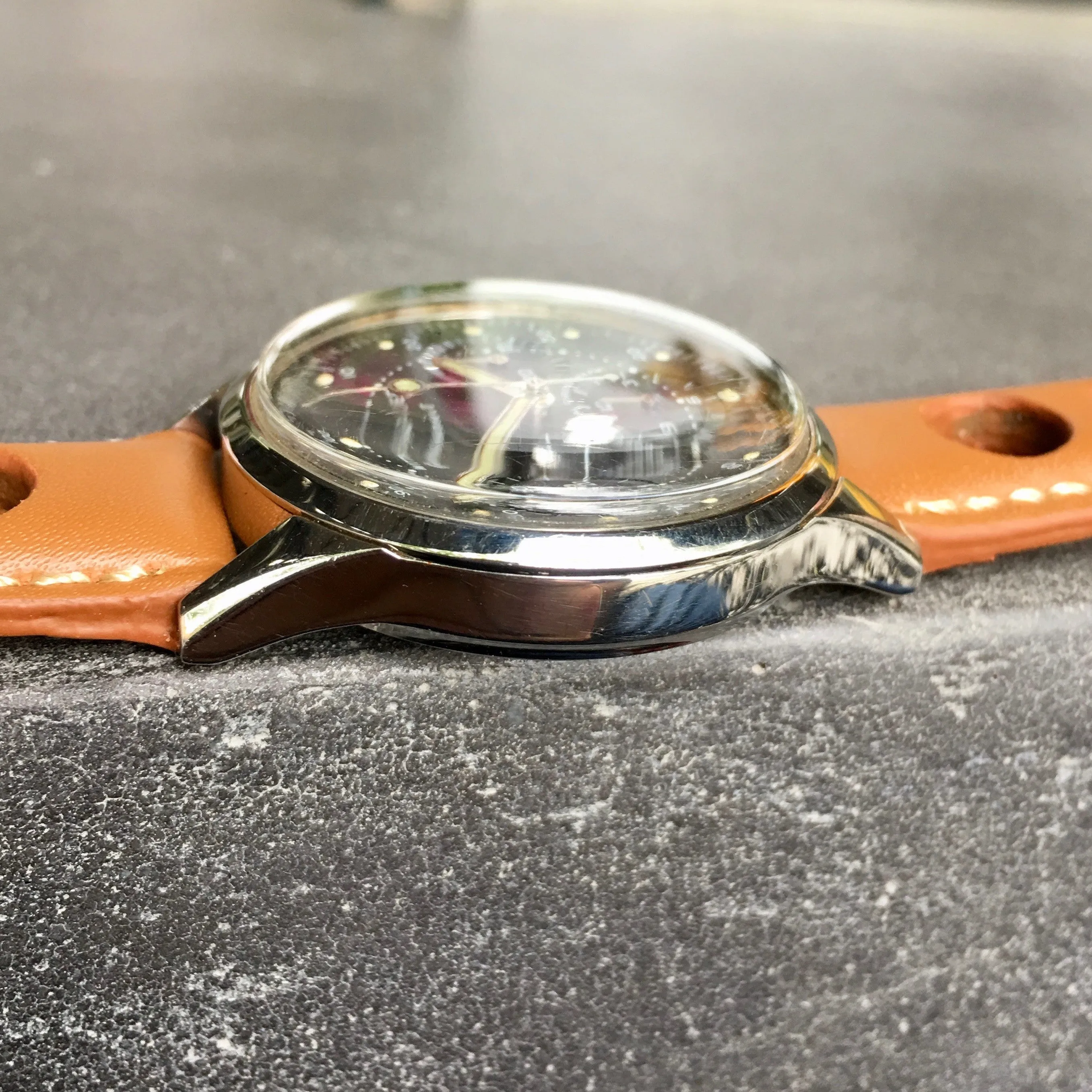 Vintage Wittnauer Professional Chronograph 242T Steel Wristwatch Valjoux 72 Wristwatch