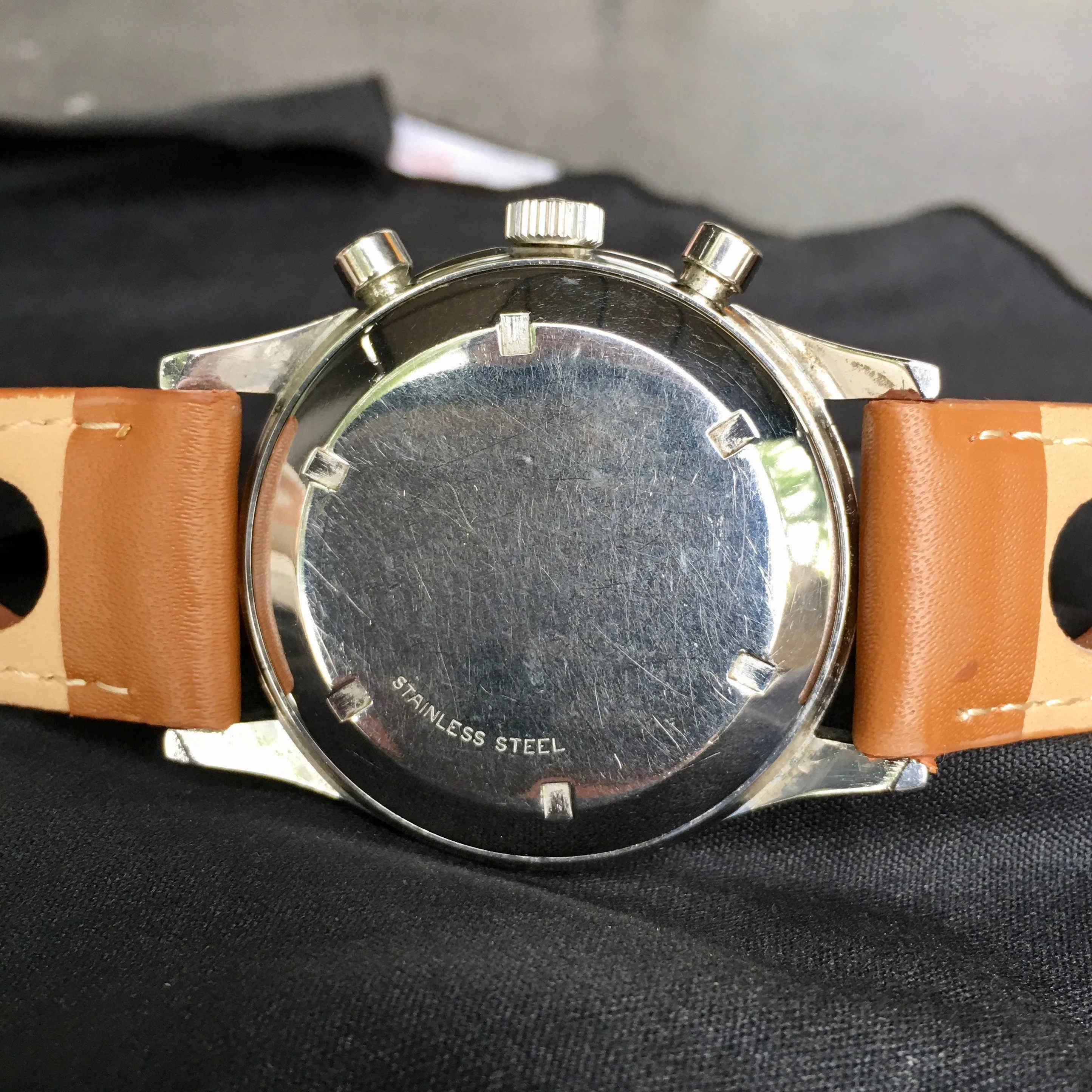 Vintage Wittnauer Professional Chronograph 242T Steel Wristwatch Valjoux 72 Wristwatch