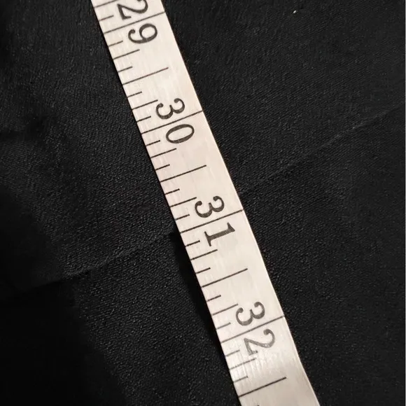 Virgo II Deadstock Vintage Pinstripe Collar Buttons‎ Zip Back NWT Black Size 6