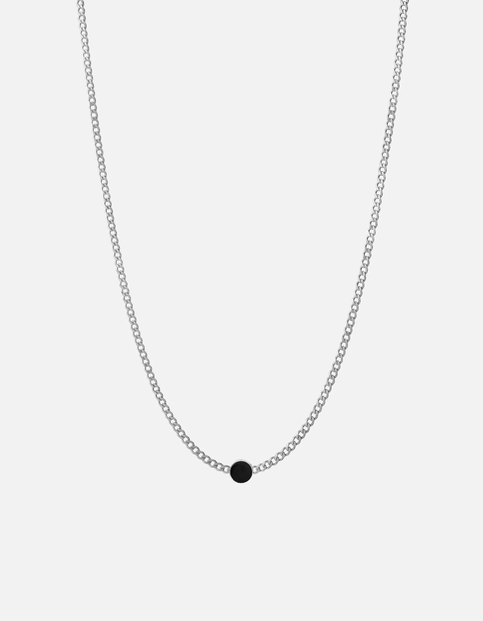 Volcan Type Chain Necklace, Sterling Silver