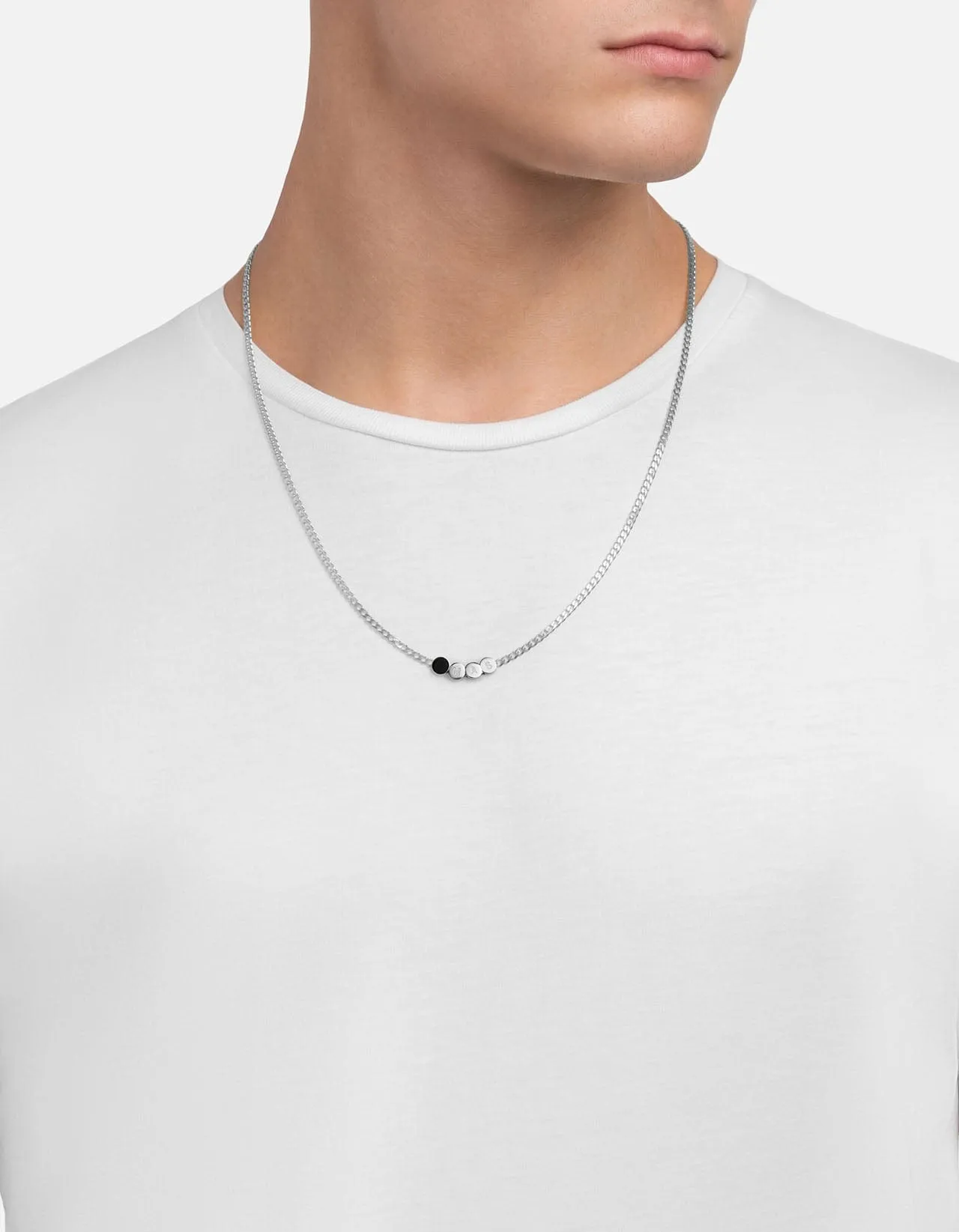 Volcan Type Chain Necklace, Sterling Silver