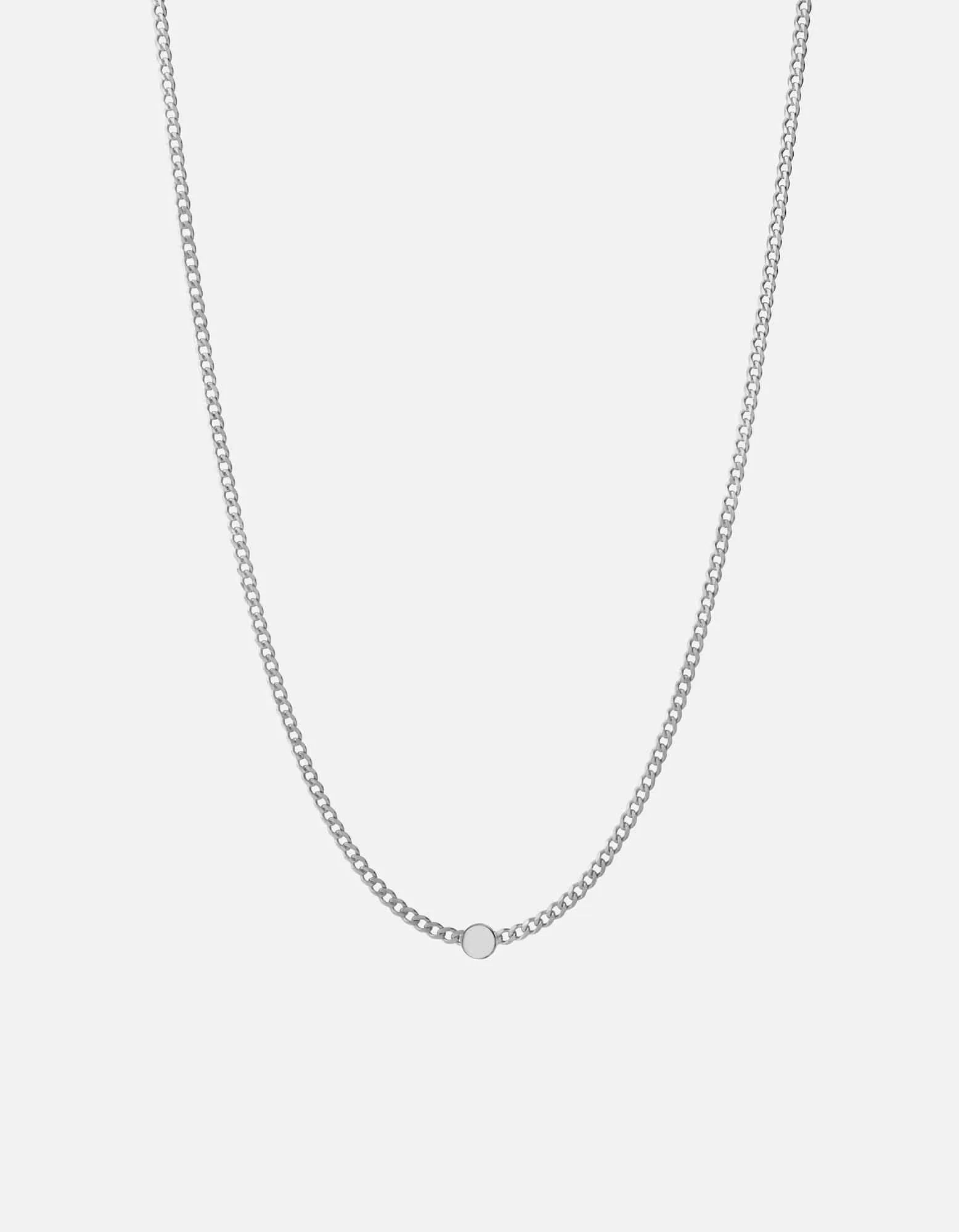 Volcan Type Chain Necklace, Sterling Silver