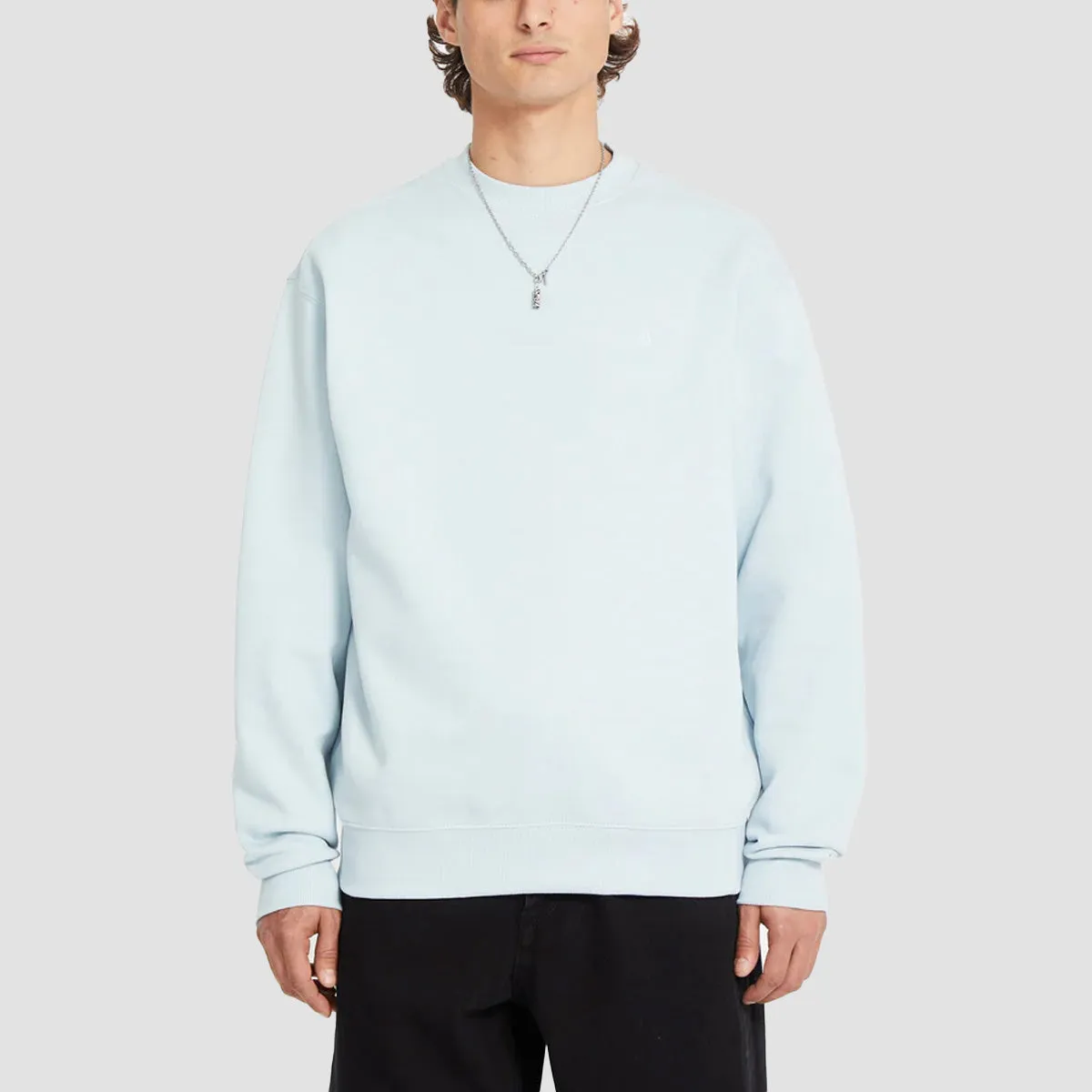 Volcom Single Stone Crew Sweatshirt Carolina Blue
