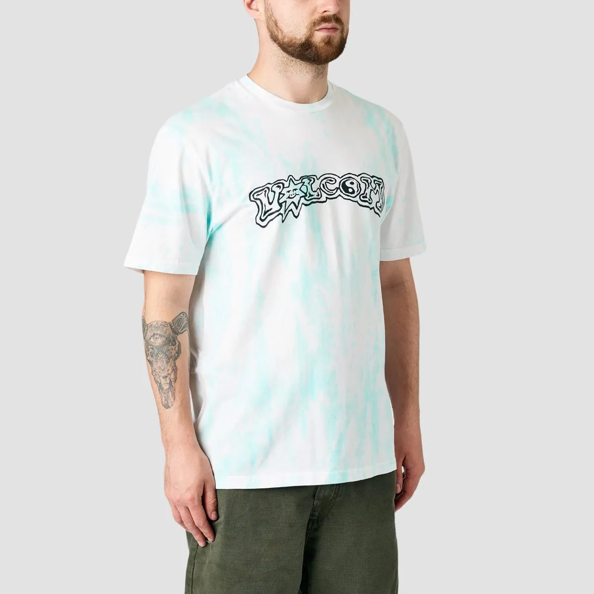 Volcom Trippin Dye T-Shirt Bottle Green