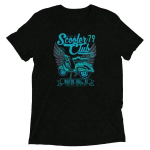 Watchill’n ‘Scooter Club’ Unisex Short Sleeve t-shirt (Cyan/Turquoise)