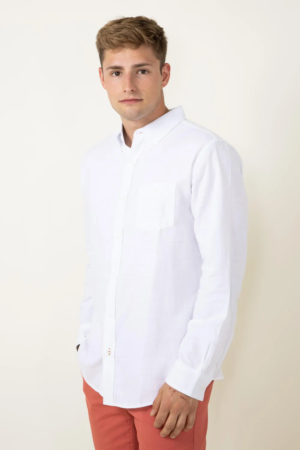 Weatherproof Vintage Country Twill Shirt for Men in White | S2585503GK-WHITE