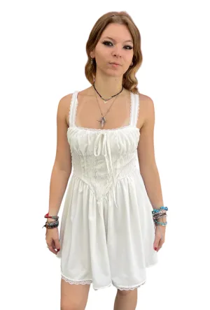 White Corset Mini Dress