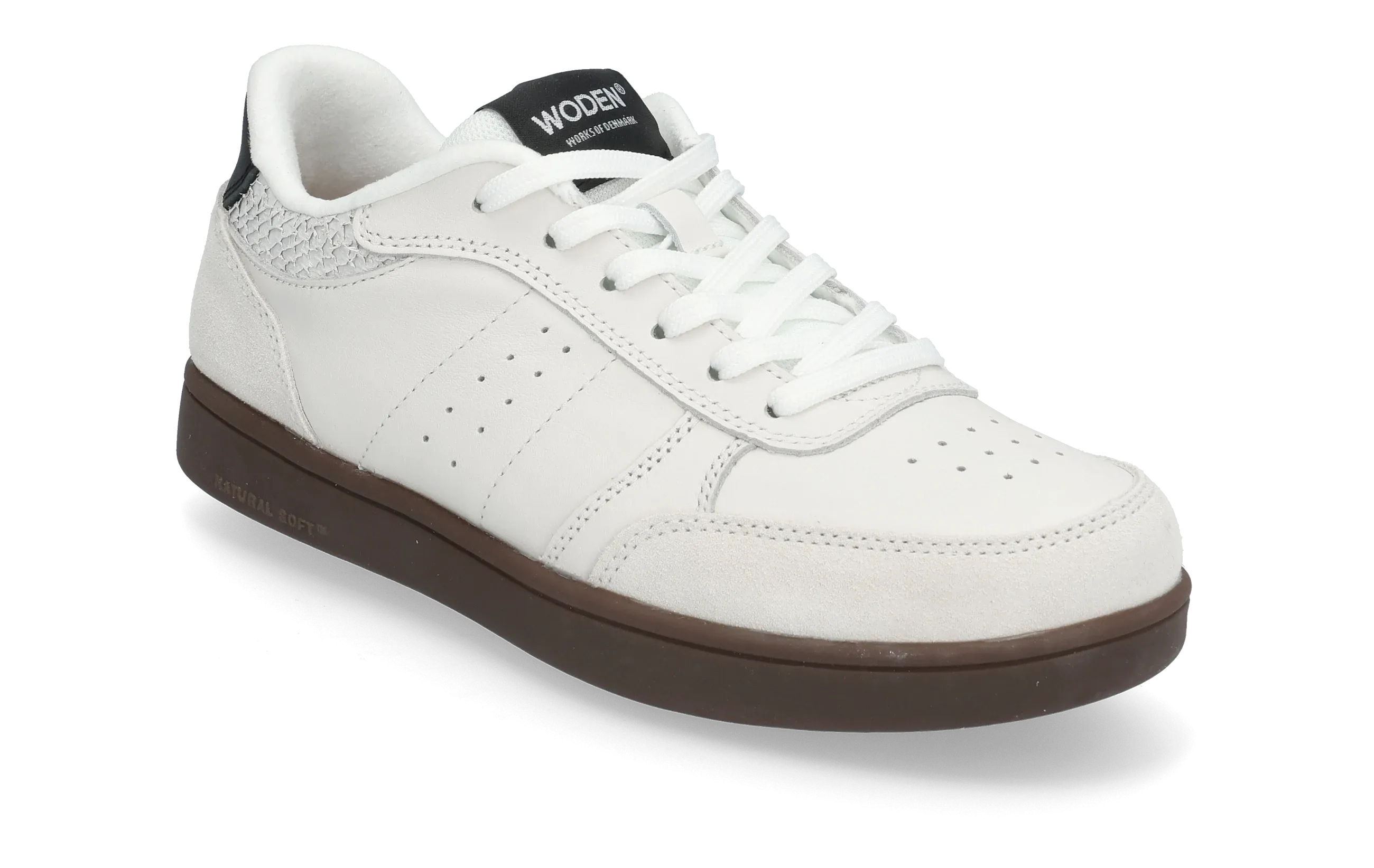 Woden Sneakers Bjork Mix - Blanc De Blanc/Black