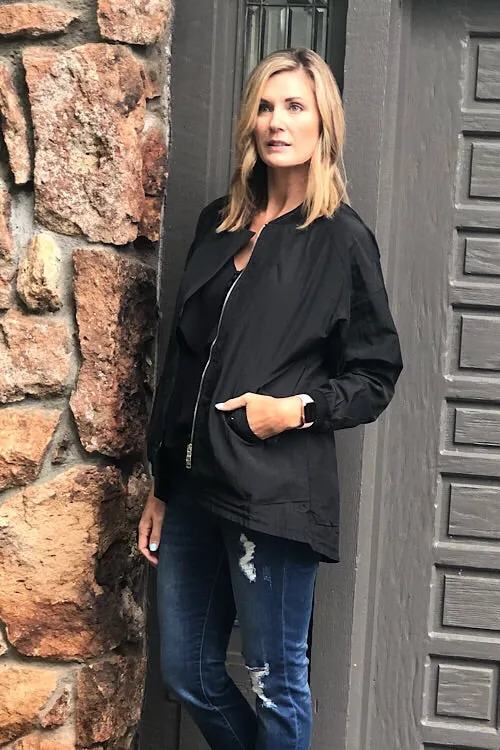 Women in Black Jacket