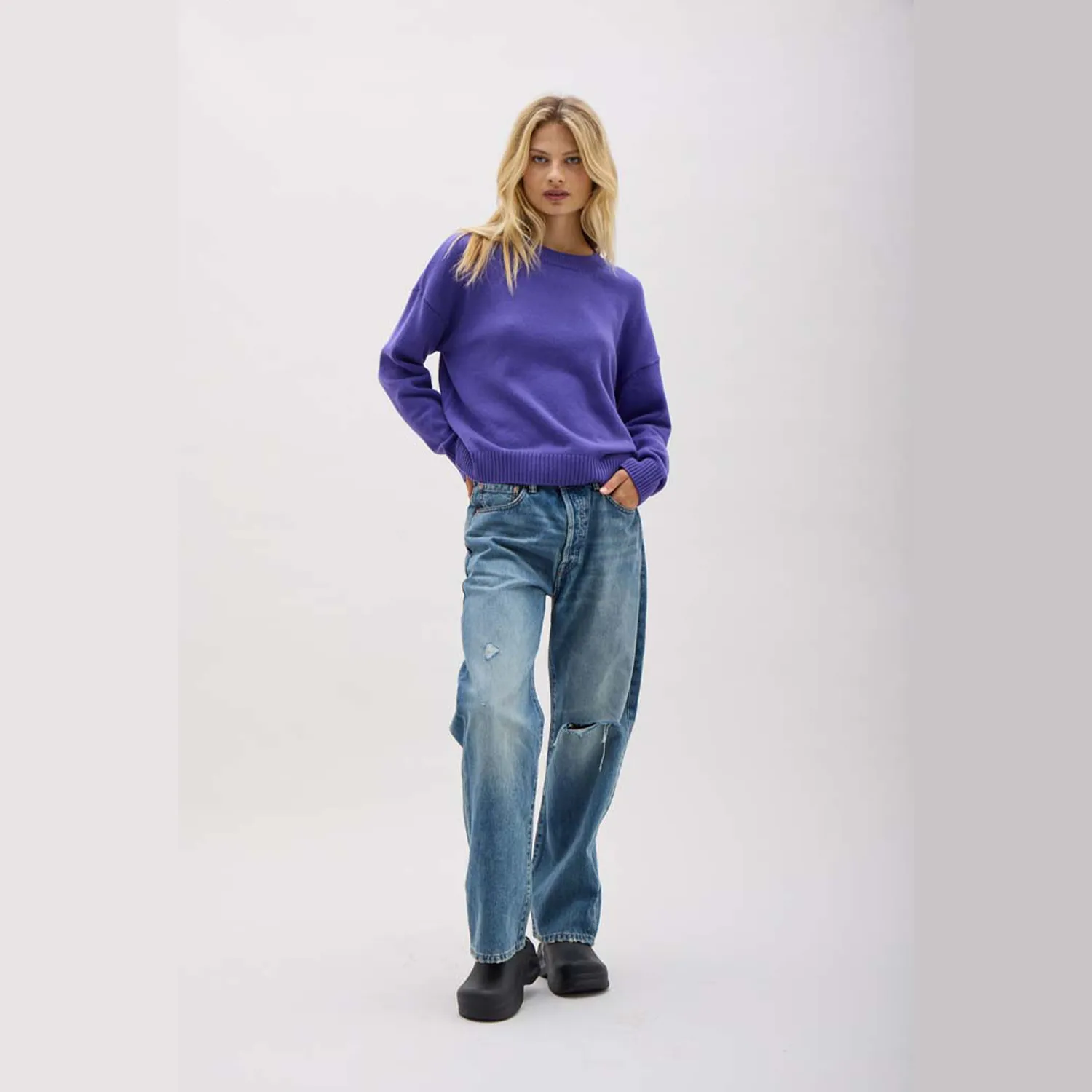 Women's Felicity Lightweight Sweater - Purple Pop