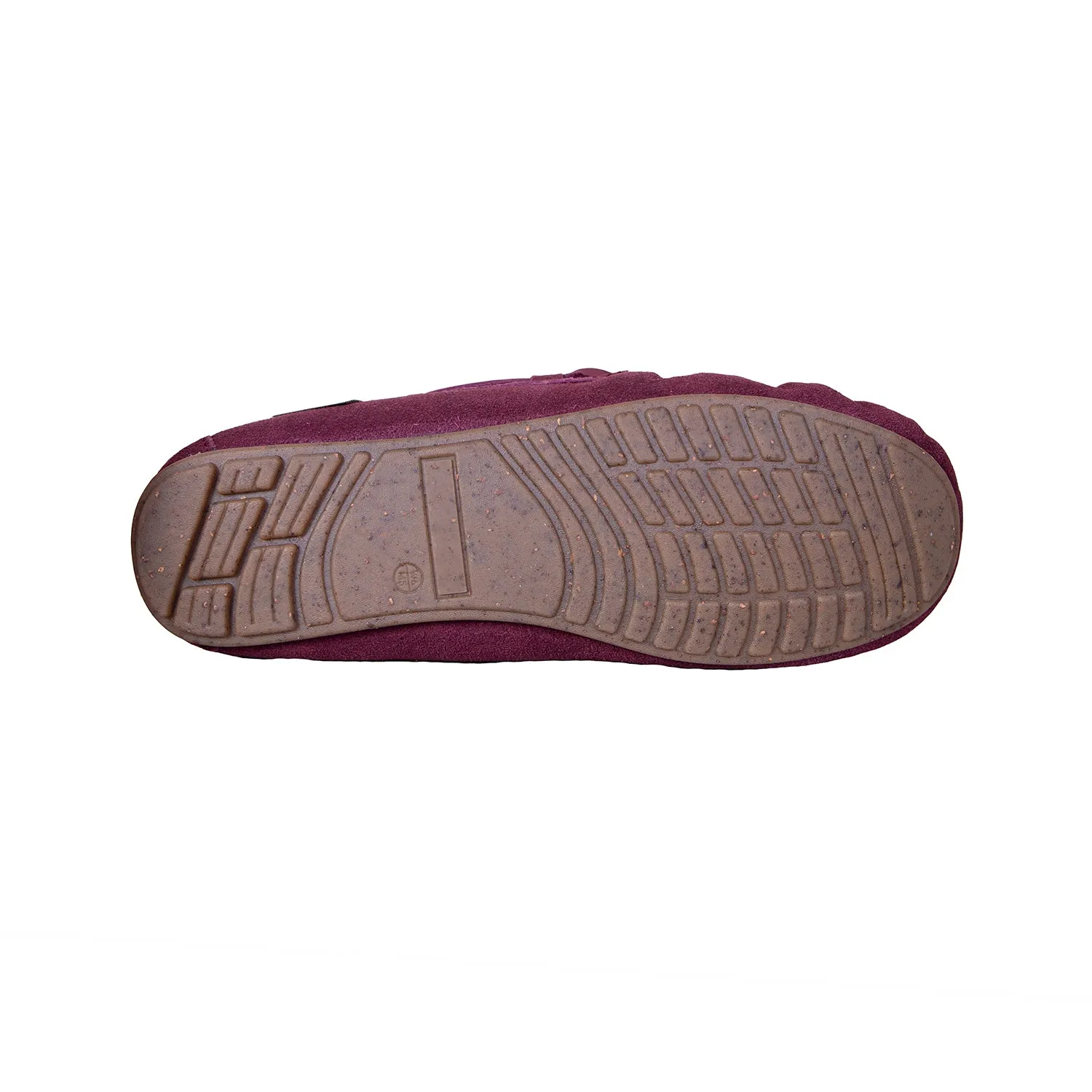 Women's Sheepskin Moccasins 2 Burgundy