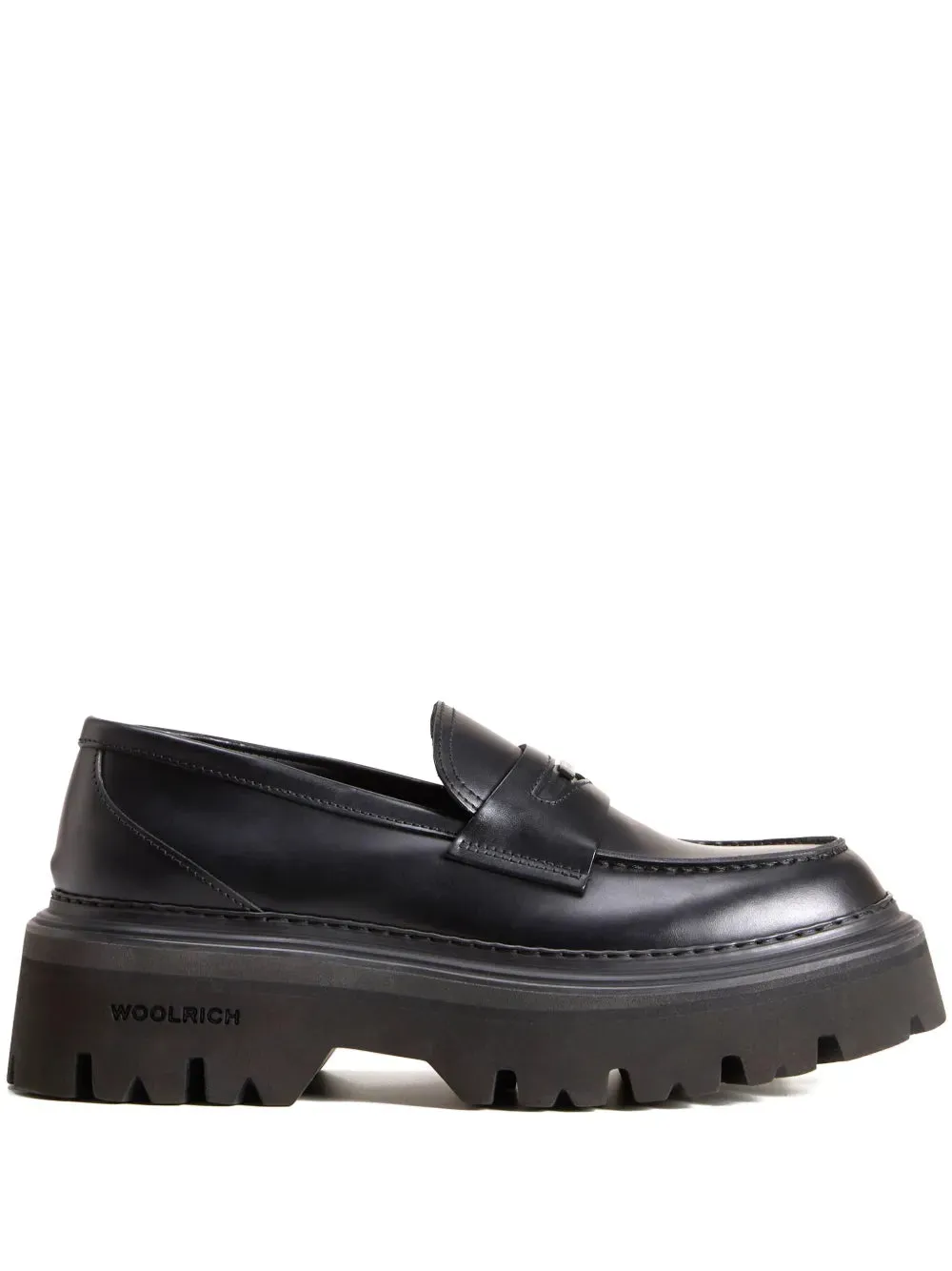 Woolrich round toe leather loafers