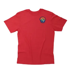 Wrightsville Beach Pickleball Men's Vintage Casual Cotton Blend T-Shirt - Front Chest Logo