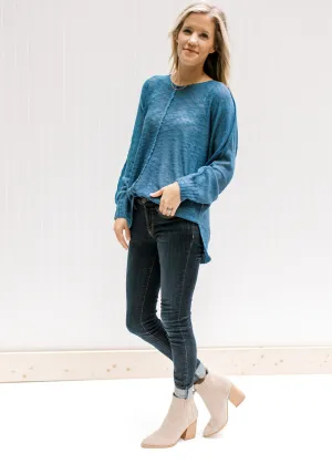 X Lightweight Blue Sweater
