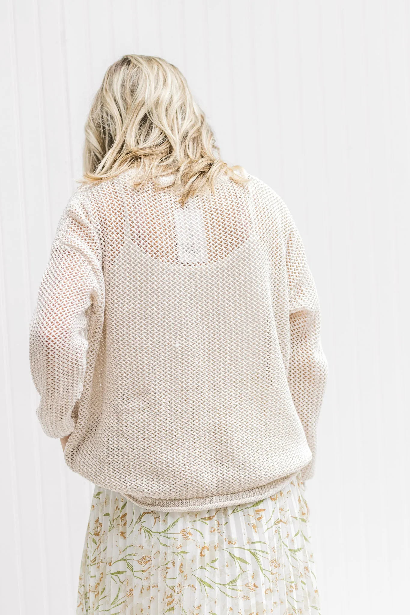 X Open Weave Sweater