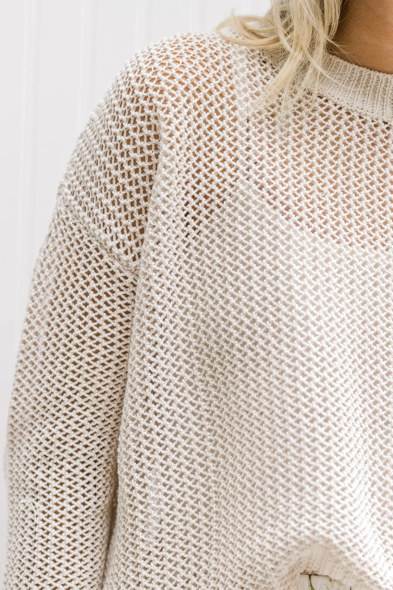 X Open Weave Sweater