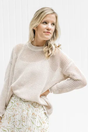 X Open Weave Sweater