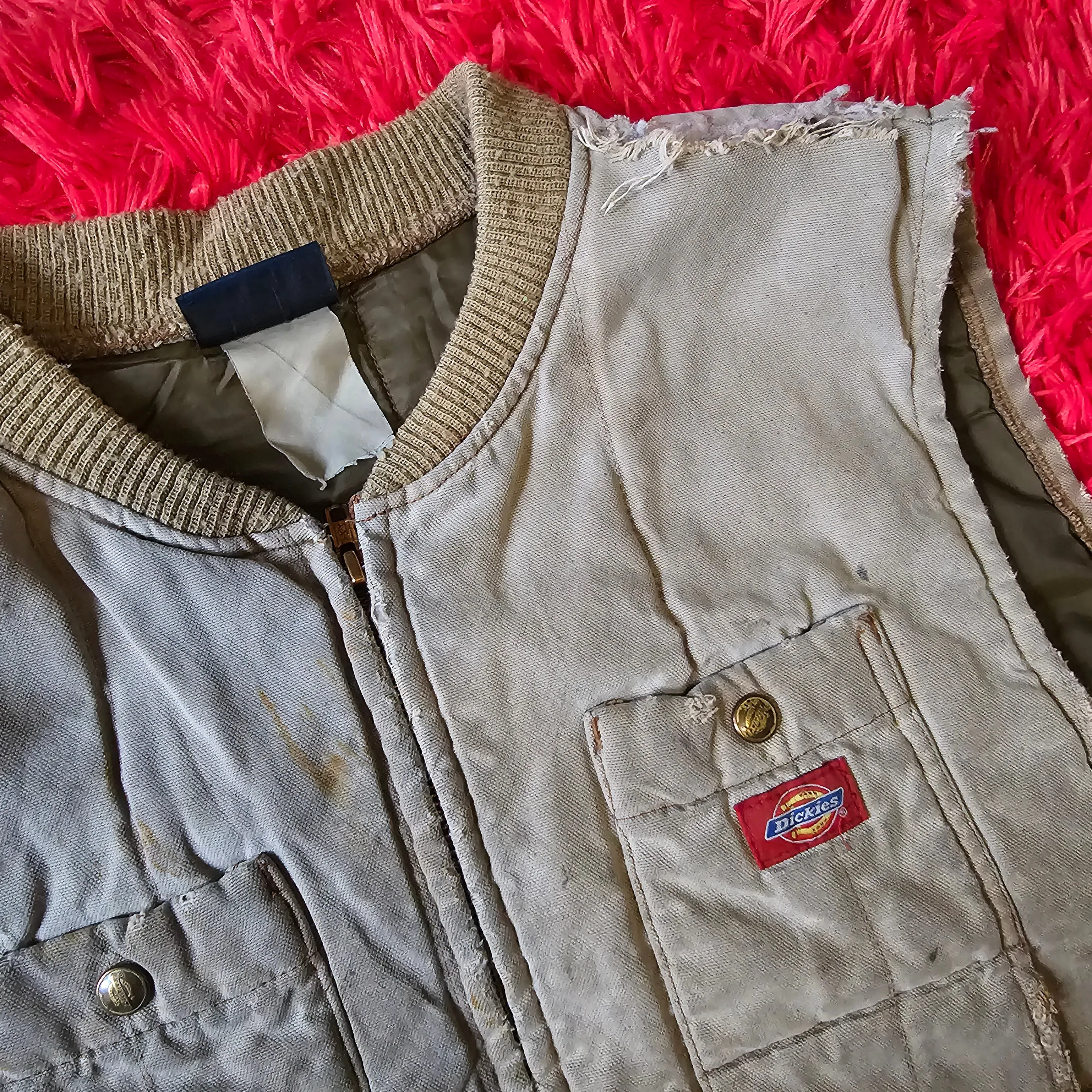 Y2K Super Thrashed Dickies Vest (XL)