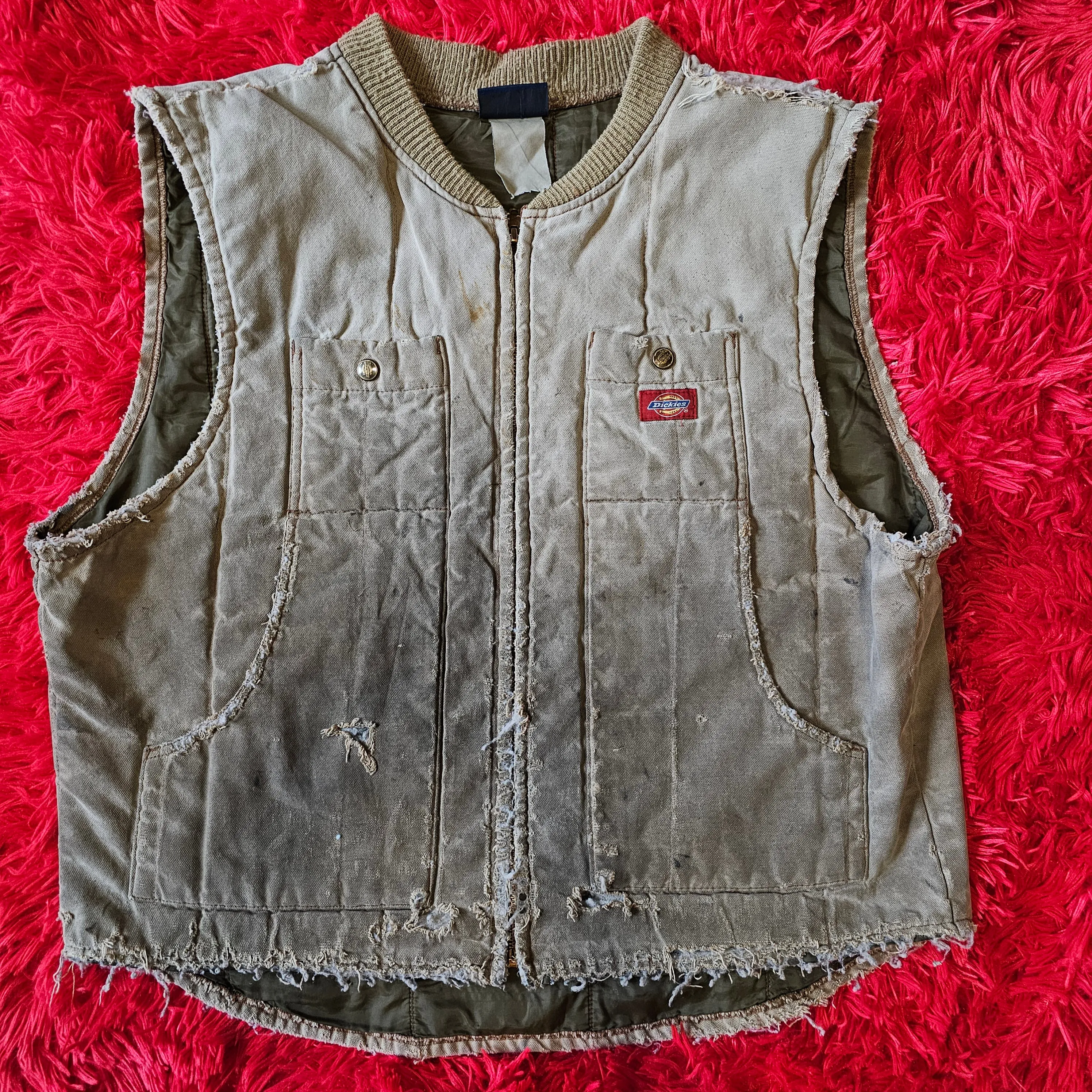 Y2K Super Thrashed Dickies Vest (XL)